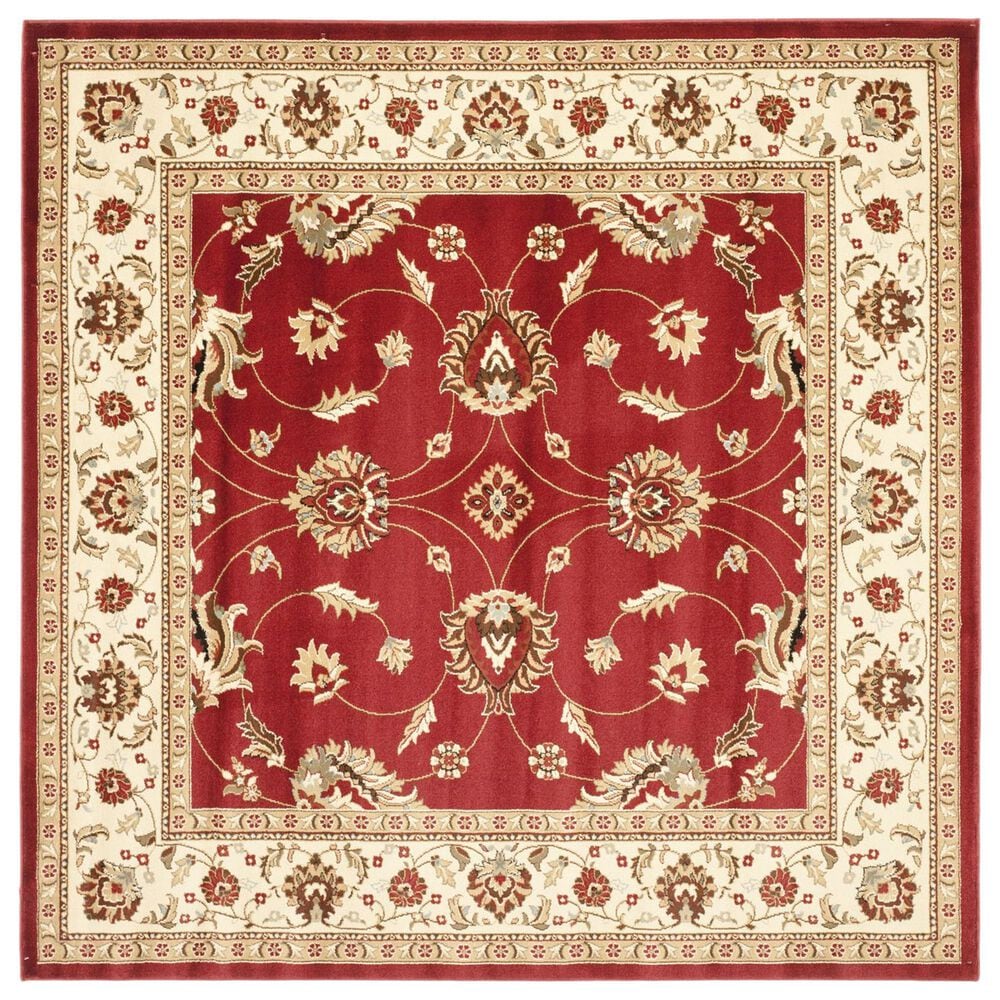 Safavieh Lyndhurst LNH553 6"7" Square Red and Ivory Area Rug, , large