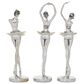 Maple and Jade 3-Piece Dancer Decorative Sculpture Set with Capiz Inlay in Silver and White, , large