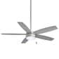 Minka-Aire Airetor III 52" Ceiling Fan with LED Light in Brushed Nickel, , large