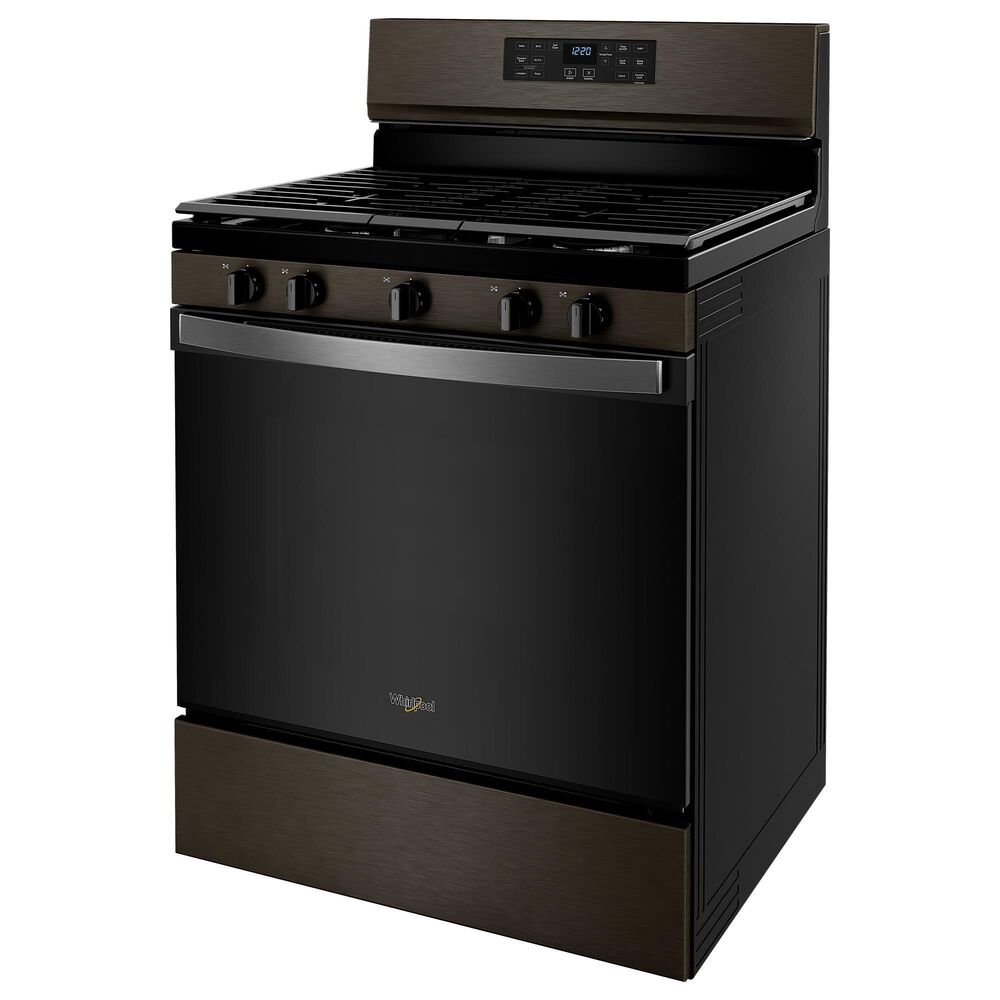 Whirlpool 5 Cu. Ft. Gas Range 5-in-1 Air Fry Oven in Fingerprint Resistant Black Stainless Steel, , large