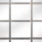 Maple and Jade 40" x 30" Arched Window Pane Wall Mirror in Matte Black, , large
