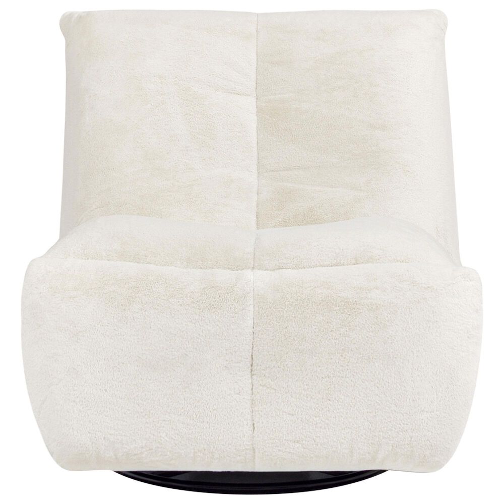 Jennifer Taylor Home Rearden Manual Swivel Glider Recliner in Pearl White, , large