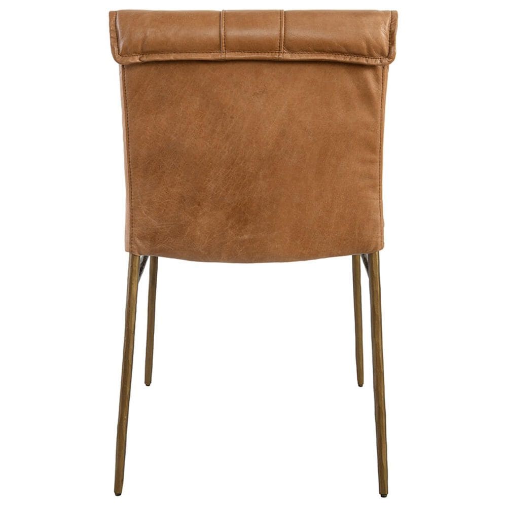 Classic Home Mayer Side Chair in Tan Top Grain Leather, , large