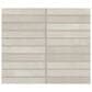 Dal-Tile Miramo Pearl 1" x 6" Straight Joint on 11.5" x 9.75" Ceramic Mosaic Sheet, , large