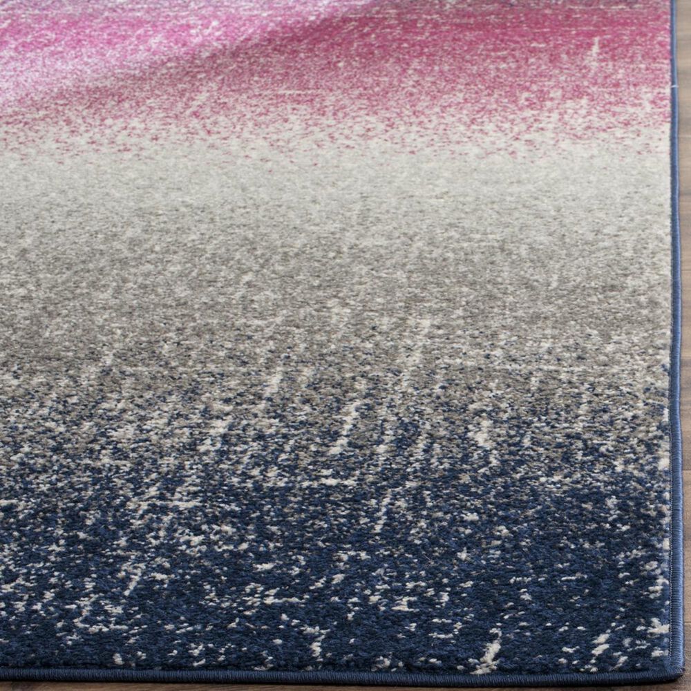 Safavieh Madison MAD601M-3 3&#39; x 5&#39; Fuchsia/Navy Area Rug, , large