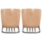 Linon Home Decor Frazier Bar Stool in Silver and Natural (Set of 2), , large