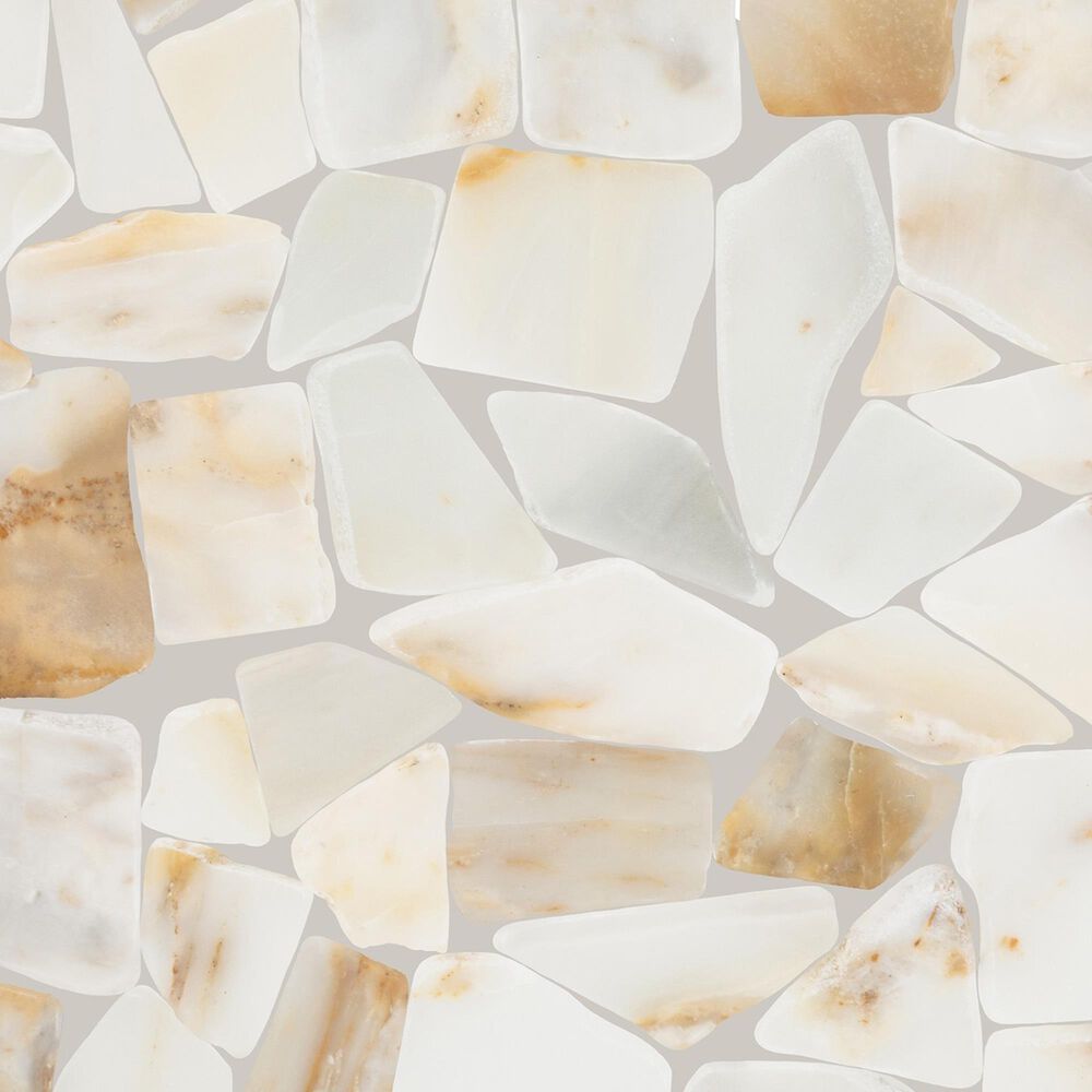 Dal-Tile Gamma Bella 13&#39;&#39; X 13&#39;&#39; PEBBLE Natural Stone Mosaic Sheet, , large