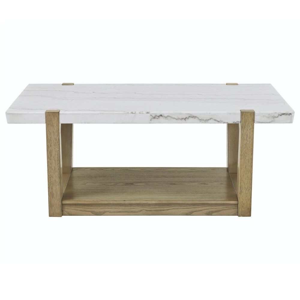 Crystal City Perth Cocktail Table in Weathered Sand and White, , large