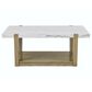 Crystal City Perth Cocktail Table in Weathered Sand and White, , large