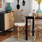 Baxton Studio Kim Side Chair in Natural Brown, , large