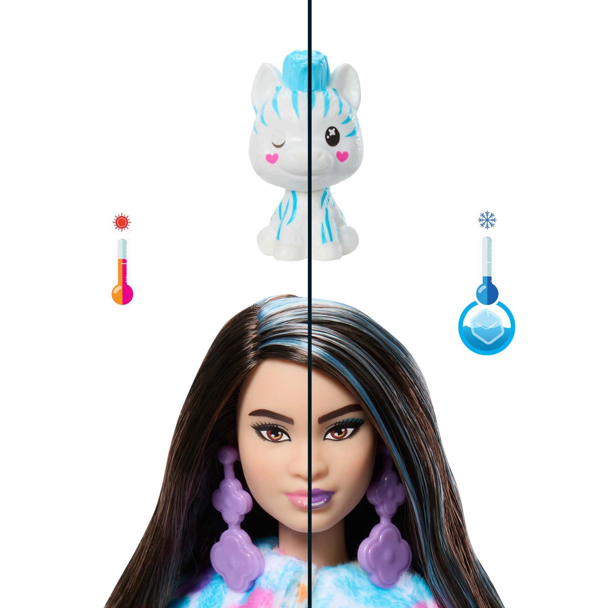 Barbie Cutie Reveal Zebra Barbie Doll and Accessories NFM
