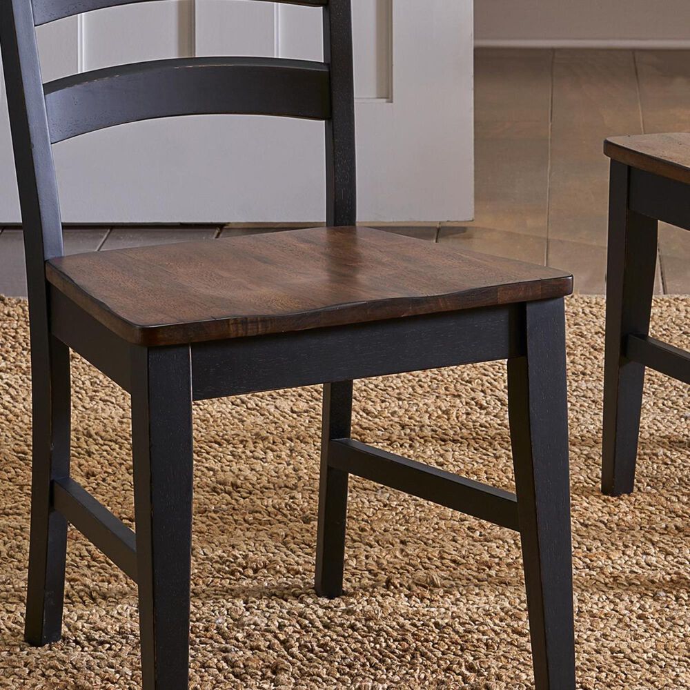 A-America Stone Creek Side Chair in Chicory and Slate Black, , large