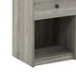 HOMLUX 1-Drawer Modern Nightstand with Knob Handle in French Oak Grey, , large