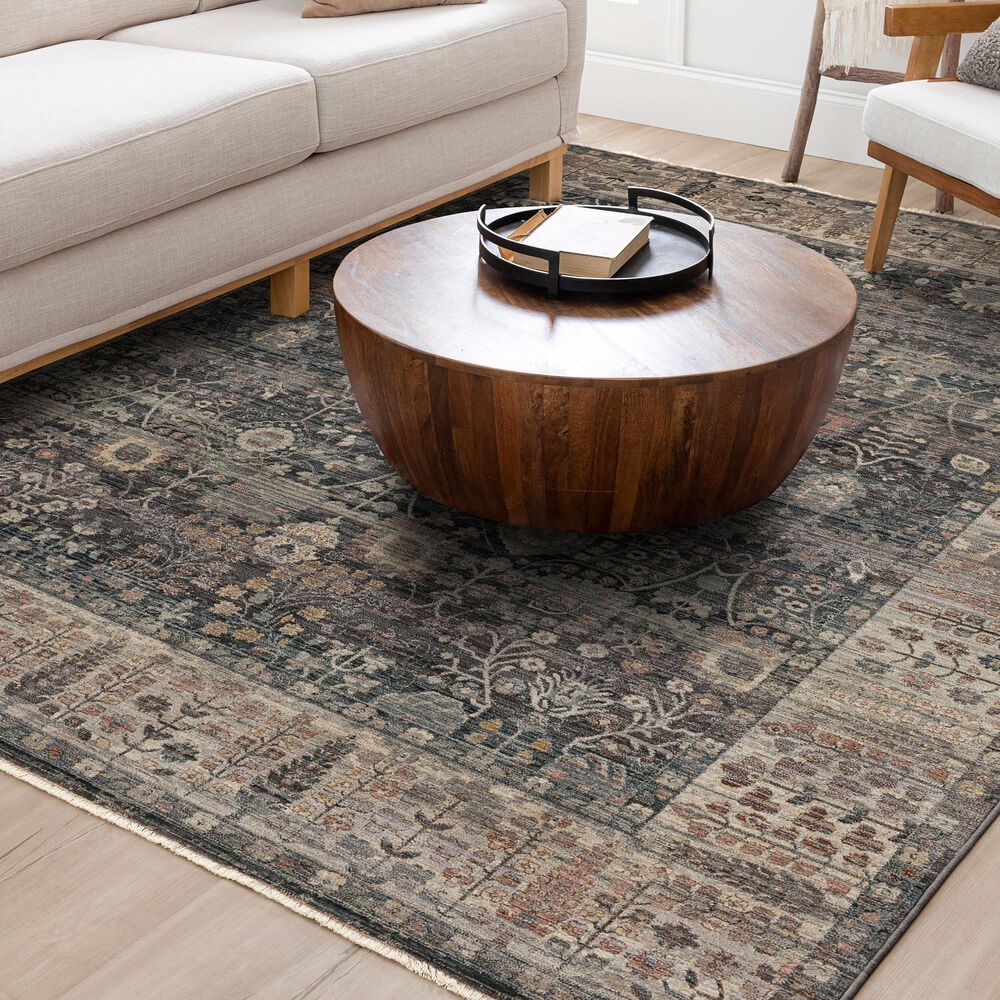 Karastan Echo Grasole 5&#39; x 7&#39;10&quot; Denim Area Rug, , large