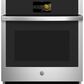 GE Profile Single Wall Oven 27" with Convection in Stainless Steel, , large