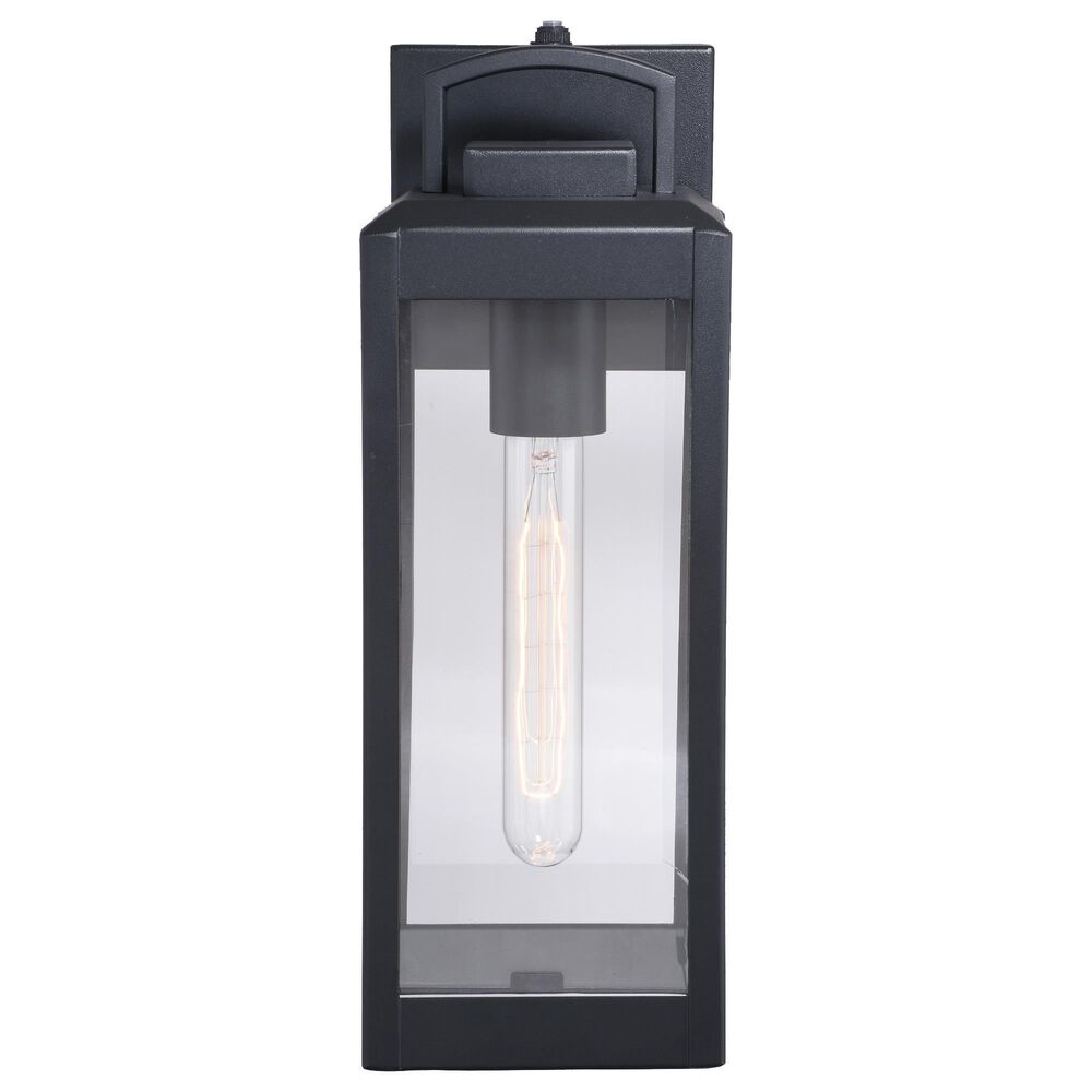 Vaxcel Kinzie 14.25" 1-Light Outdoor Wall Sconce in Textured Black, , large