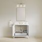 37B Fenwick 36" Single Bathroom Vanity in Bright White with Glossy White Composite Stone Top and Backsplash, , large