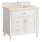James Martin Vanities Lorelai 36" Single Vanity in Bright White with 3 cm Eternal Marfil Quartz Top, , large