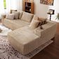HOMLUX 2-Piece Mod Sectional with RAF Chaise in Beige, , large
