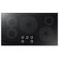 Samsung 2-Piece Kitchen Package with Matte Black Steel 30" Built-In Convection Single Wall Oven and Stainless Steel Smart Electric 36" Cooktop, , large