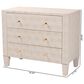 Baxton Studio Leyna 3-Drawer Storage Cabinet in Beige, , large