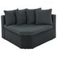 HOMLUX 7-piece Outdoor Conversation Set with Black Wicker in Gray, , large
