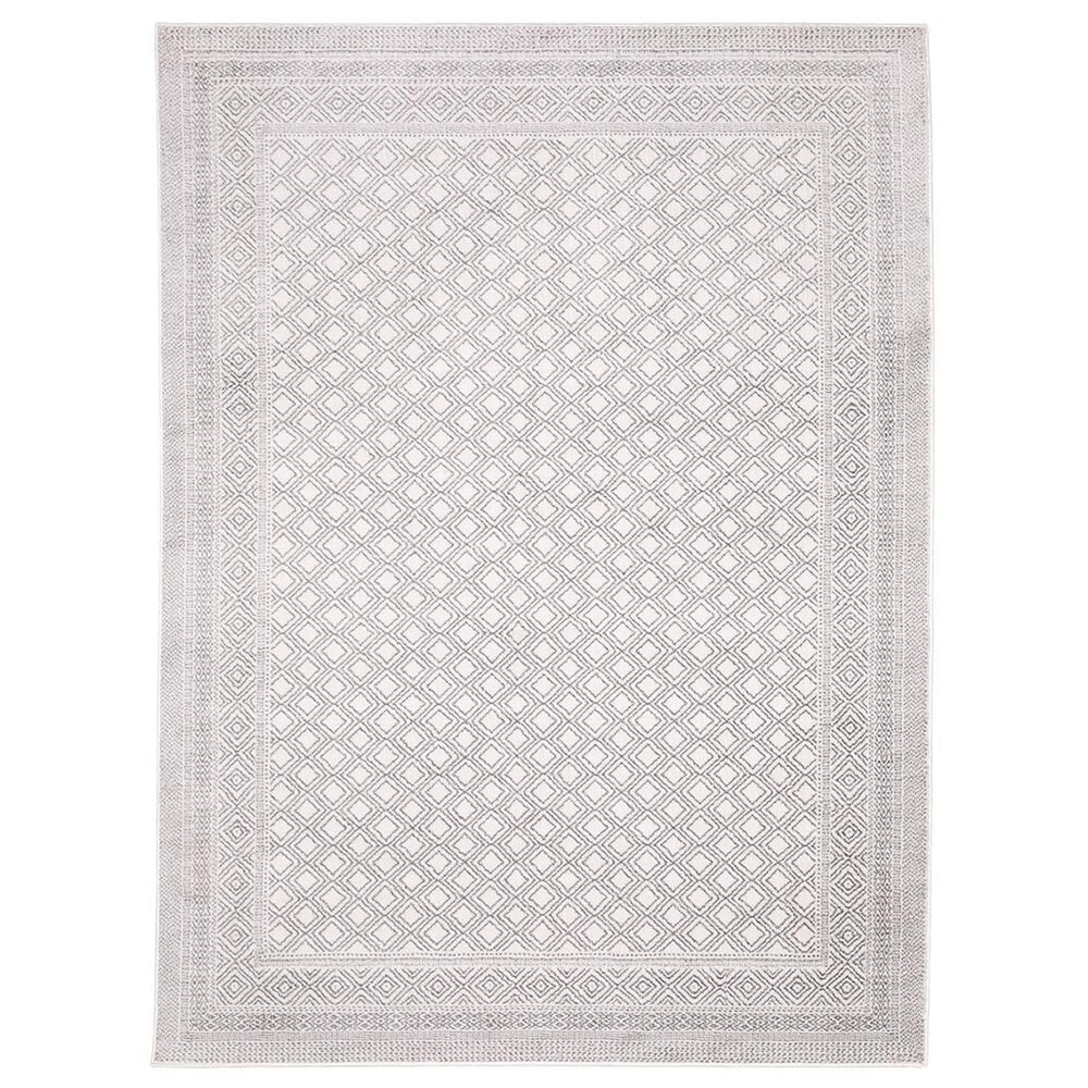 Oriental Weavers Montecito Diamond Border 2"3" x 7"6" White Runner, , large
