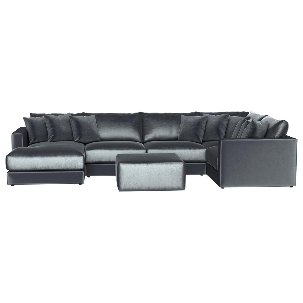 Hartsfield Remington 5-Piece Stationary Right Facing Chaise Sectional in Slate, , large