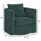 Hearth and Haven Sutton Swivel Chair in Peacock, , large