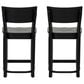 Linon Home Decor Briggs Counter Stool in Black (Set of 2), , large
