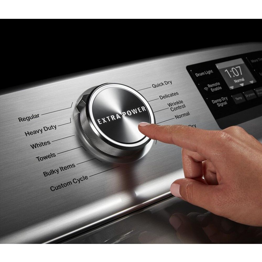 Maytag 7.4 Cu. Ft. Front Load Electric Dryer with WiFi in Metallic Slate, , large
