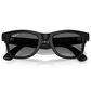 Rayban Glasses Wayfarer Gen 2 53mm Sunglasses with Graphite Polarized Lenses in Matte Black, , large