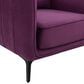 Mayberry Hill Rae Accent Chair in Lavish Purple Velvet, , large