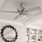 Hunter Rosner 52" Ceiling Fan with Lights in Brushed Nickel, , large