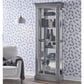 Chapel Hill Traditional Wood and Glass Curio Cabinet in Gray, , large
