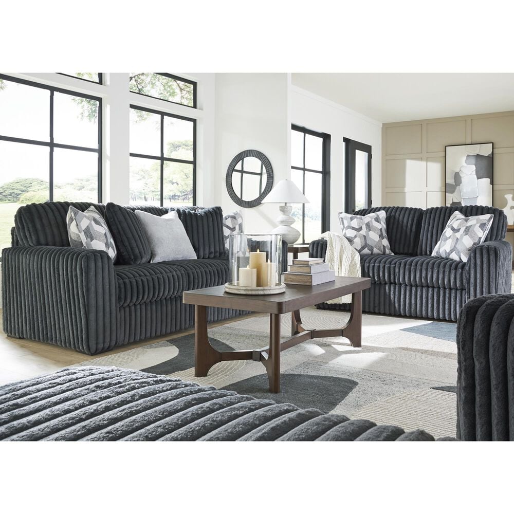 Ashley Midnight-Madness Oversized Chair in Gunmetal, , large