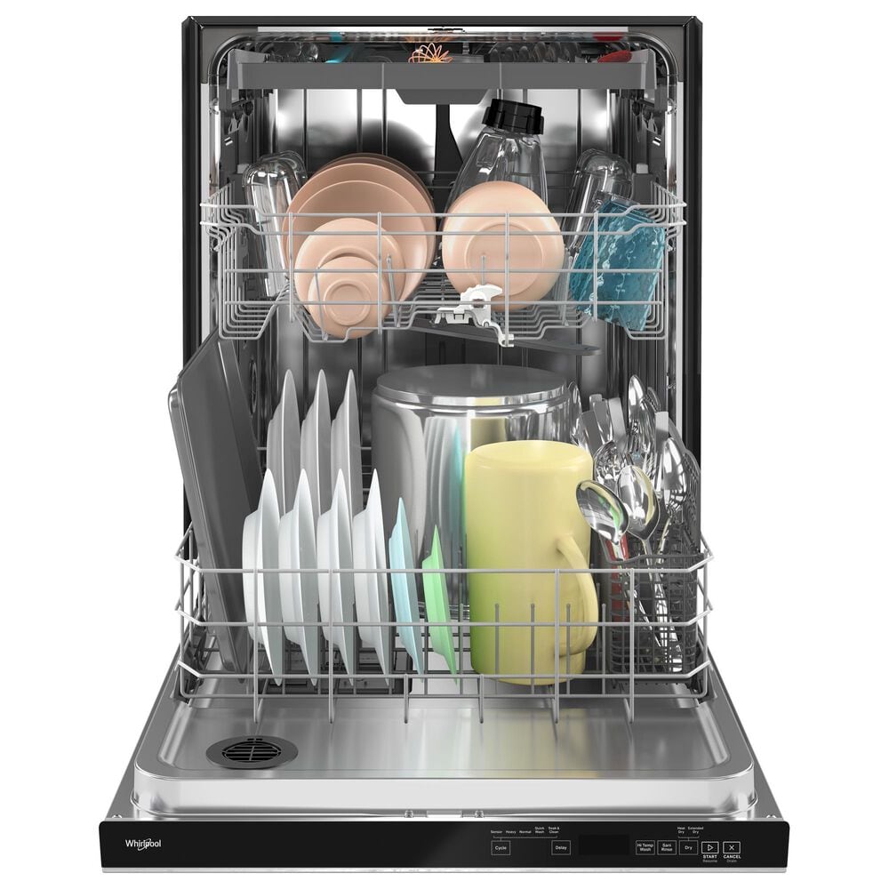 Whirlpool 3-Piece Kitchen Package with 5.8 Cu. Ft. Smart Slide-In Gas Range and Dishwasher in Stainless Steel, , large