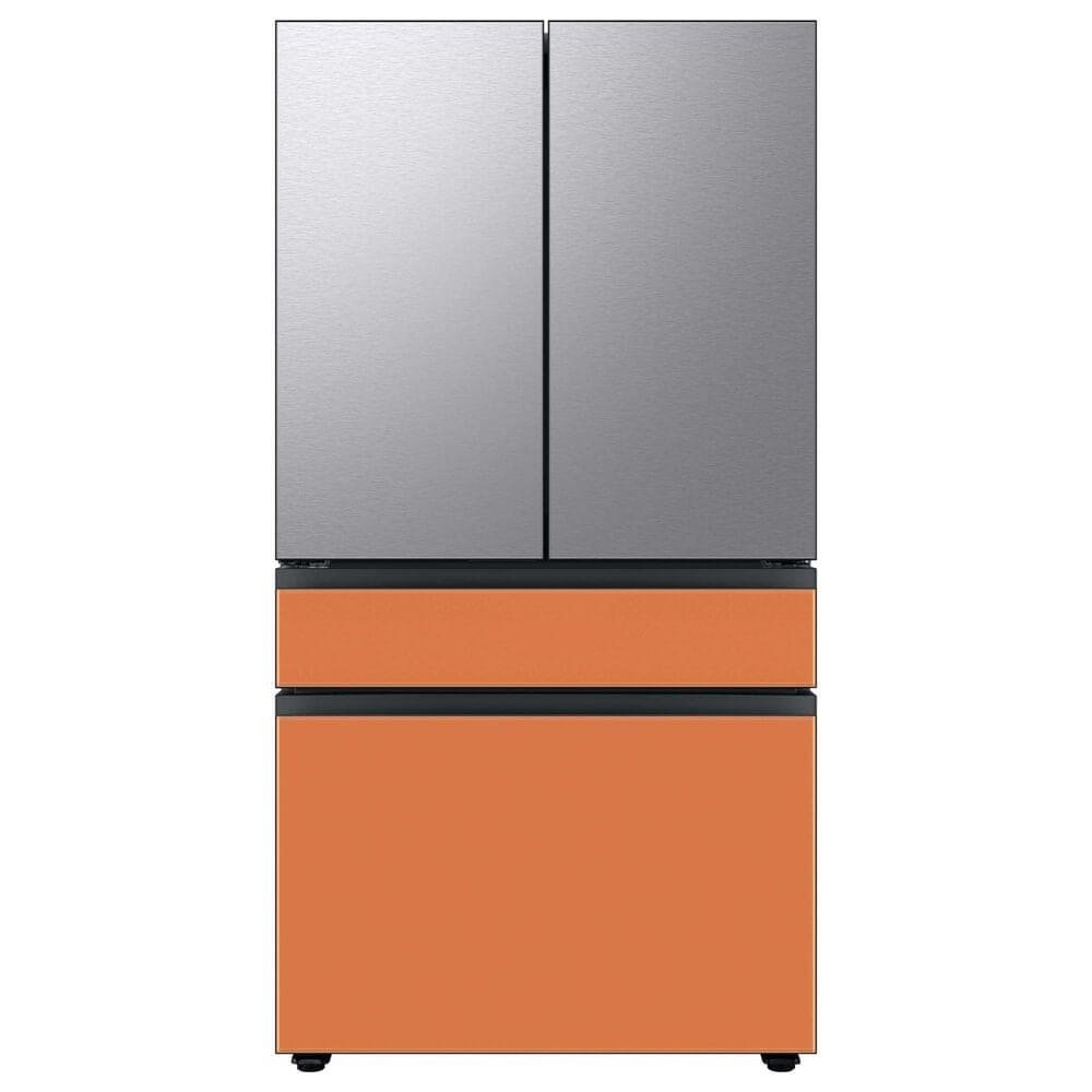 Samsung Bespoke Bespoke 4-Door French Door Refrigerator Top Panel in Stainless Steel, , large