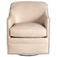 Massoud Heath Leather Swivel Chair in Berkshire Smoke, , large