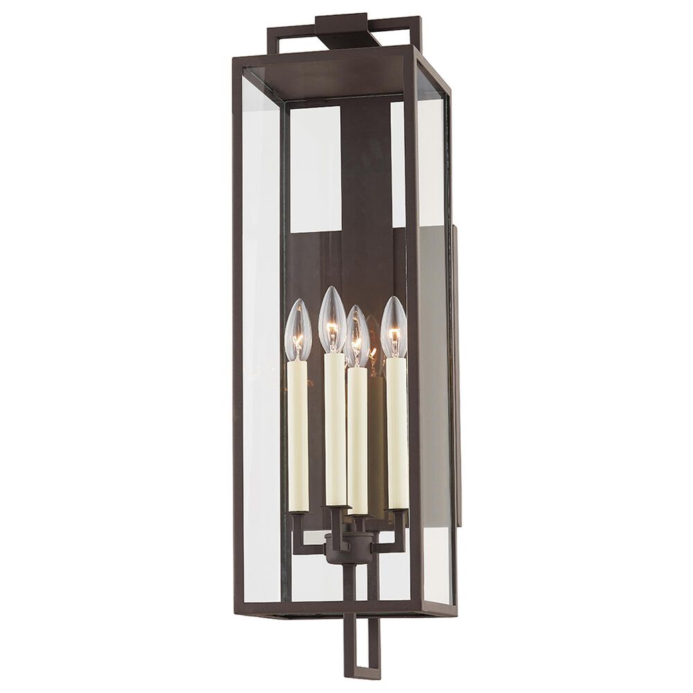 Troy Lighting Beckham 29" 4-Light Exterior Wall Sconce in Textured Bronze, , large