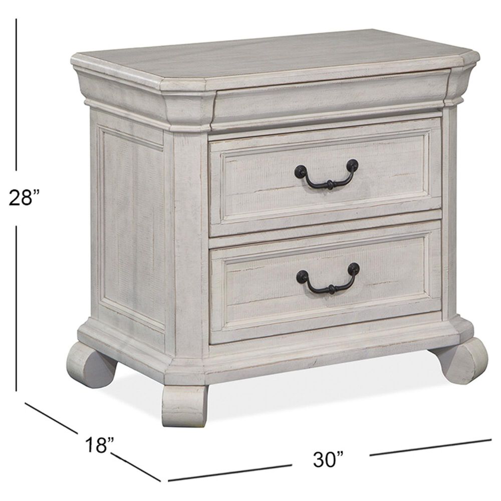 Nicolette Home Bronwyn 3 Drawer Nightstand in Alabaster, , large