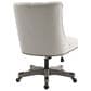Linon Home Decor Della Office Chair with Natural Cushion in Gray Wash, , large
