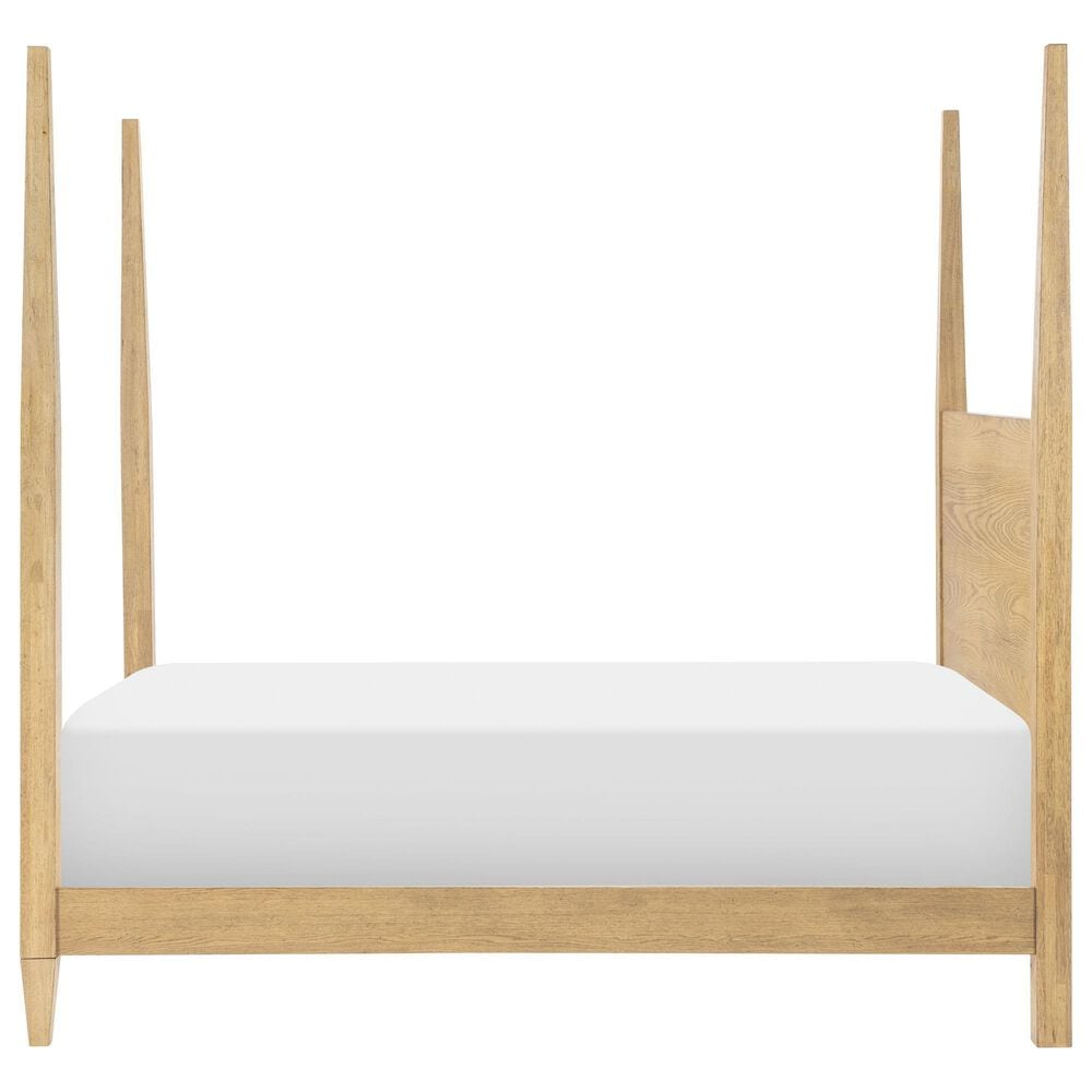St Claire Home Today's Traditions 5 Piece Full Platform Poster Bed Set in Natural Hickory, , large