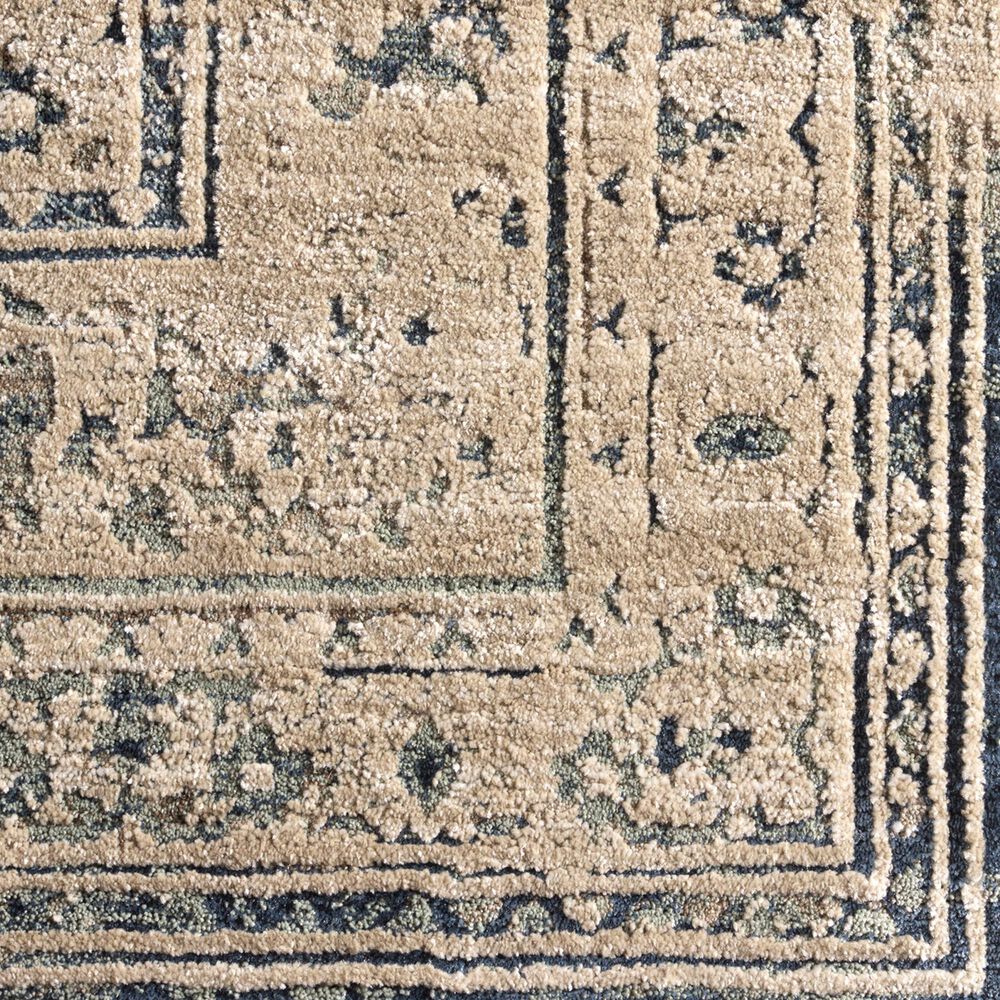 Jaipur Patterned Silence Blue 3'1" x 5' Area Rug, , large