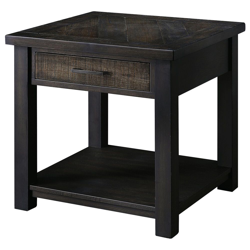 Furniture of America Christian End Table in Dark Oak, , large