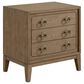 Sterling Timber Elure 3 Drawer Nightstand in Latte with USB Ports, , large
