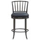 Armen Living Vince Swivel Counter Stool in Night Life Blue, , large