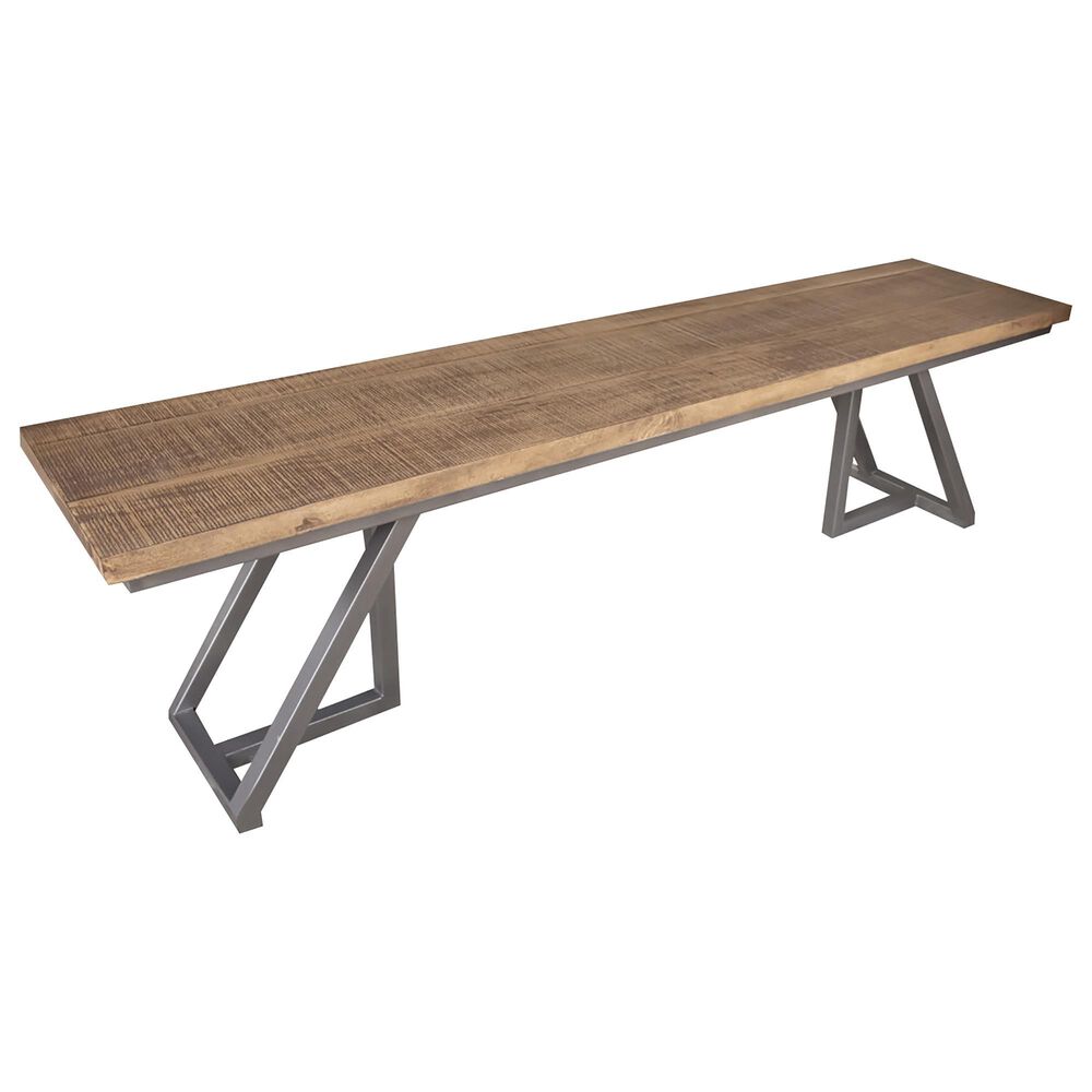Fallridge Mita Dining Bench in Gray and Brown, , large