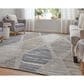 Feizy Elias 8" x 10" Ivory and Blue Area Rug, , large