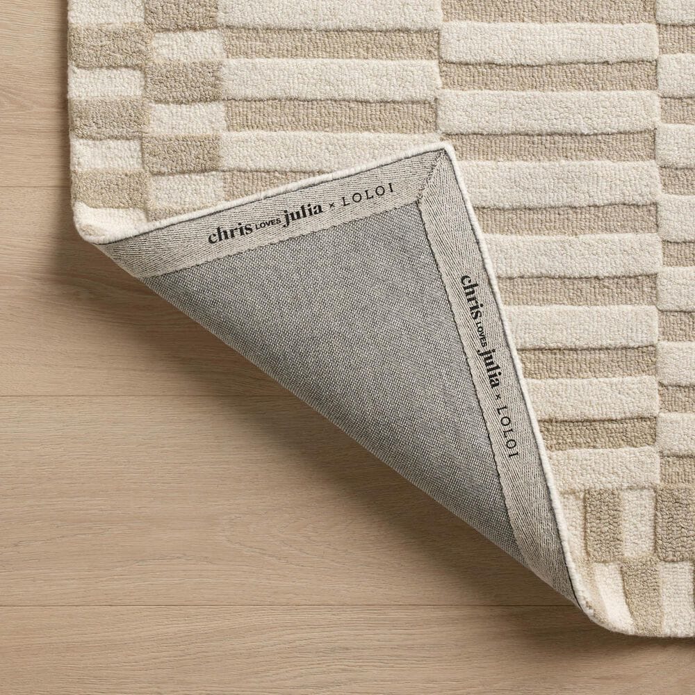Chris Loves Julia x Loloi Bradley 3&#39;6&quot; x 5&#39;6&quot; Ivory and Beige Area Rug, , large